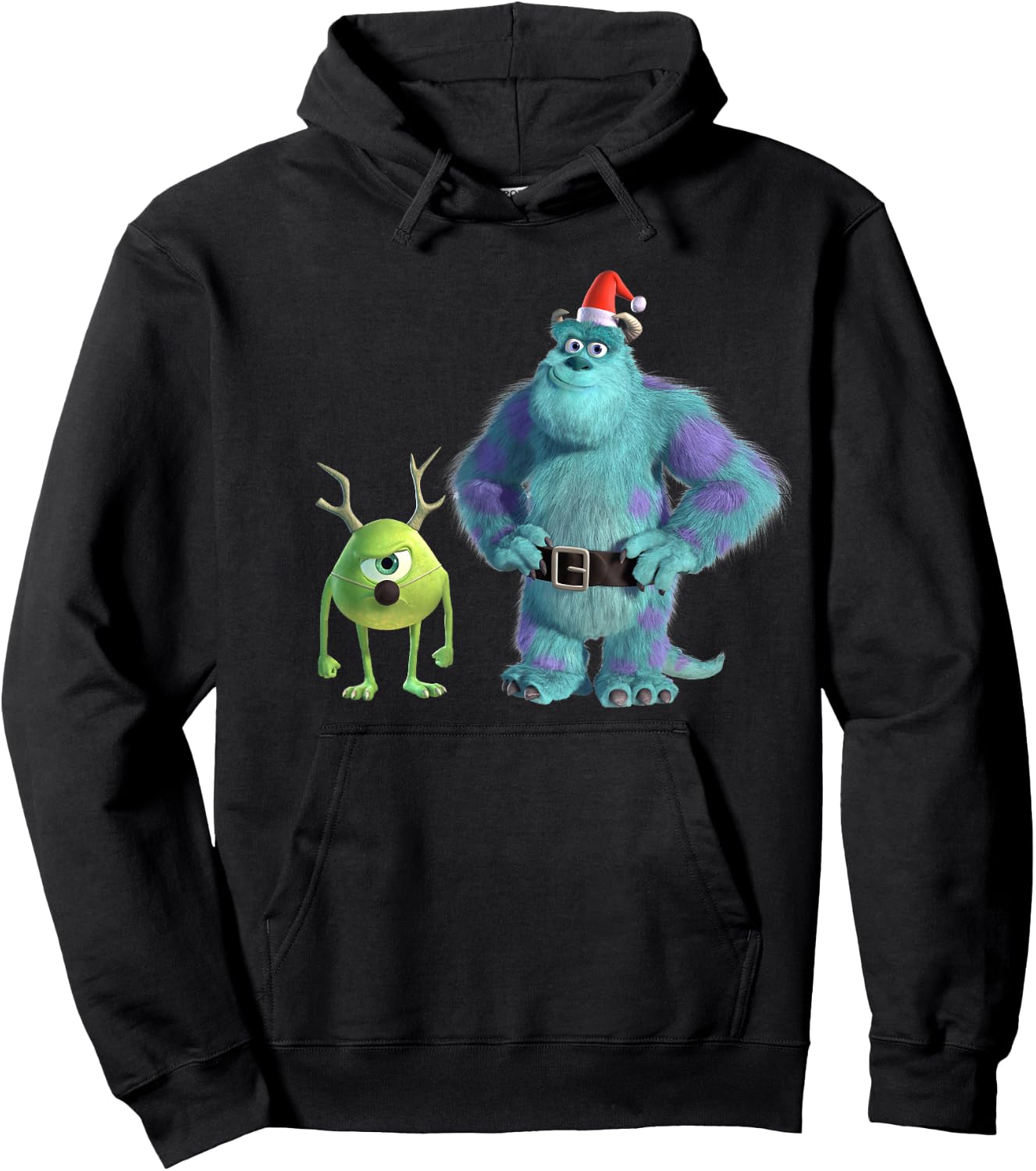 Disney PIXAR Monsters, Inc. Mike and Sulley Holiday Hoodie - Hoodie | Black