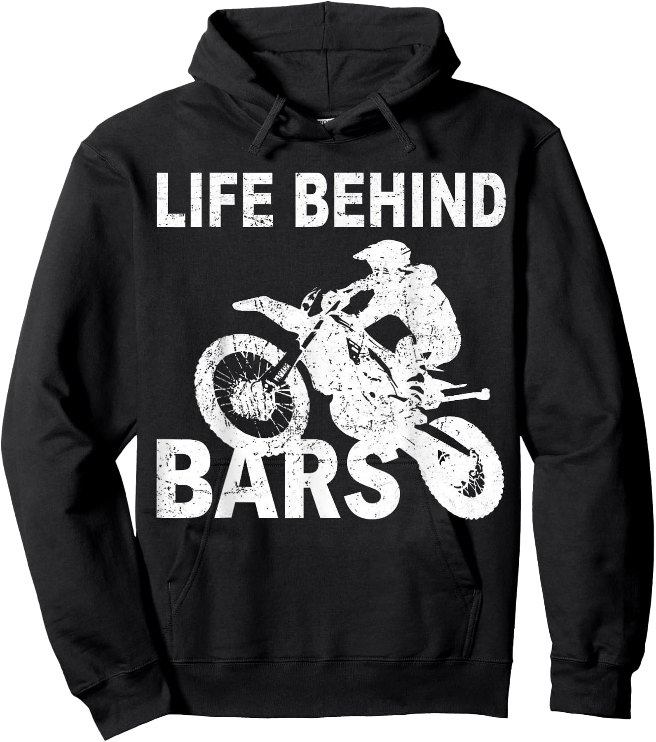 Life Behind Bars Motorcycle Biker Cyclist Hoodie - Hoodie | Black