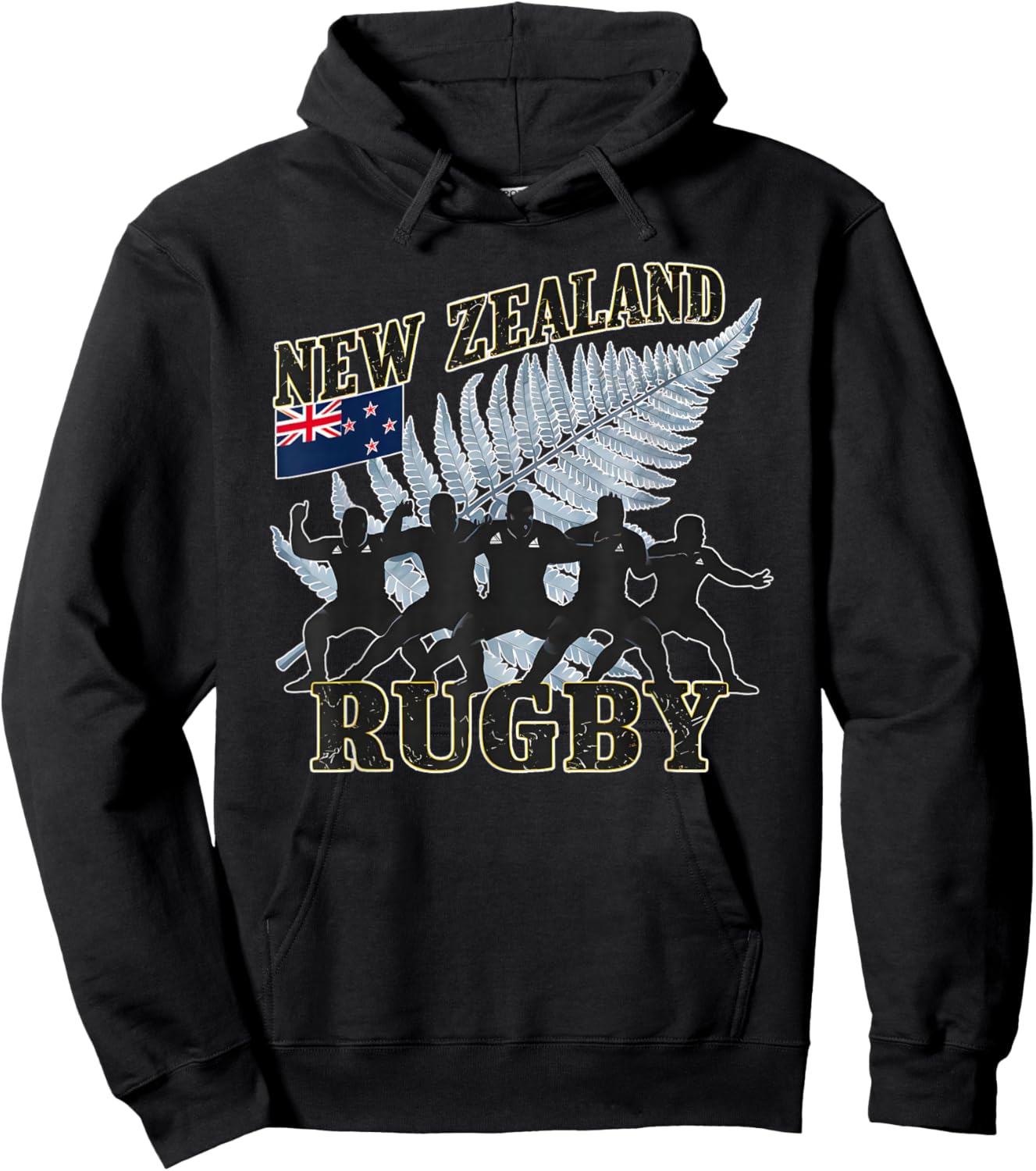 New Zealand Rugby Fan shirt All black Haka Maori dance Hoodie - Hoodie | Black