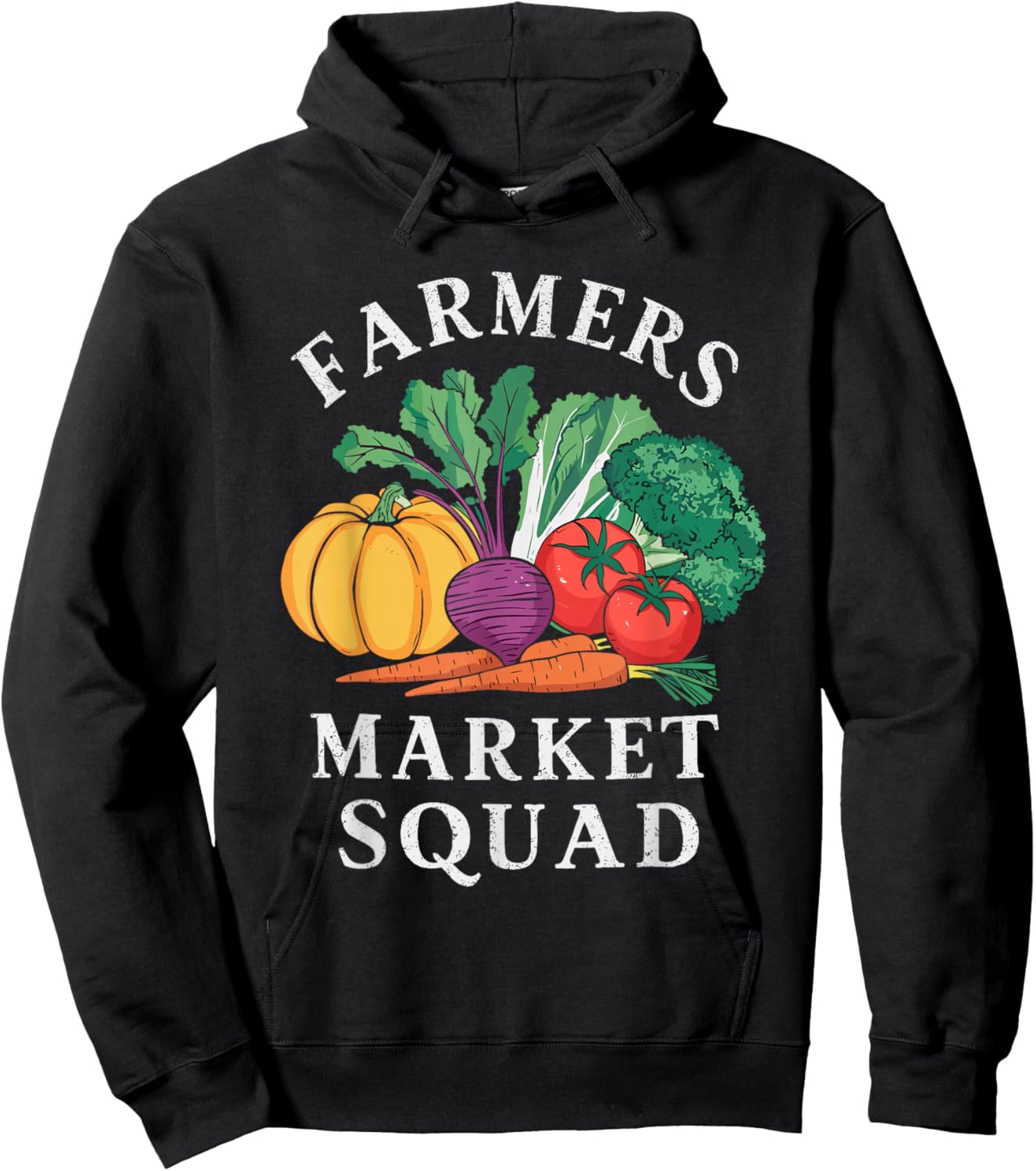 Farmers Market Farmer Agriculture Farming Food Vegetables Hoodie - Hoodie | Black