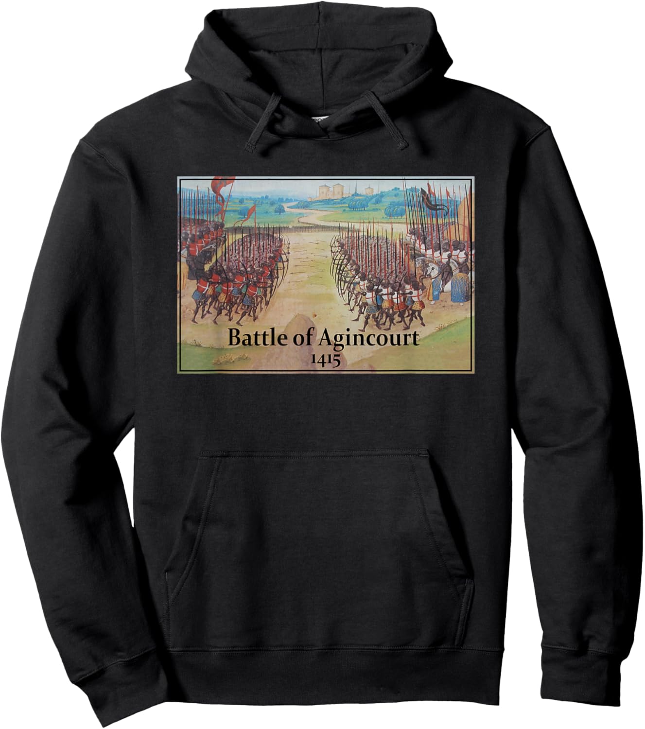 Battle of Agincourt Painting Hoodie - Hoodie | Black