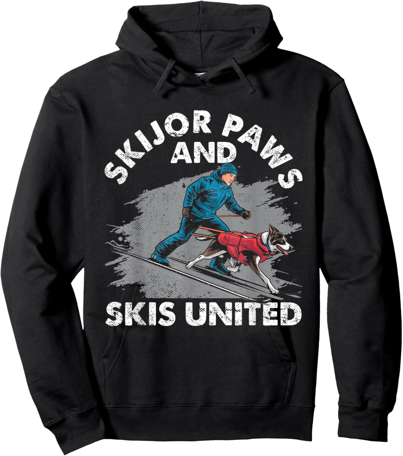 Skijor Paws And Skis United Hoodie - Hoodie | Black