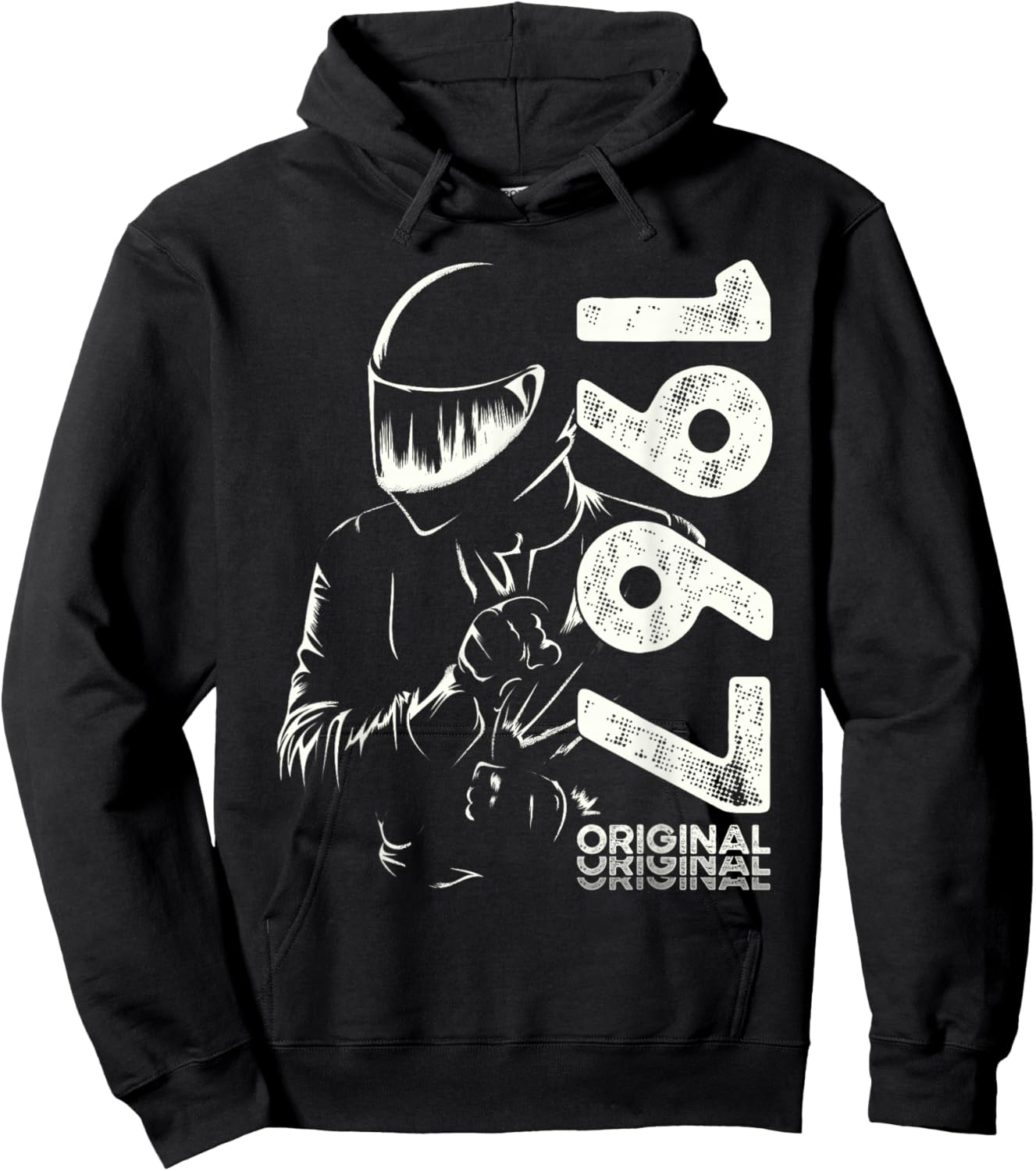 53rd Birthday Man Motorcycle Biker Biker 1967 , Black, S Hoodie - Hoodie | Black