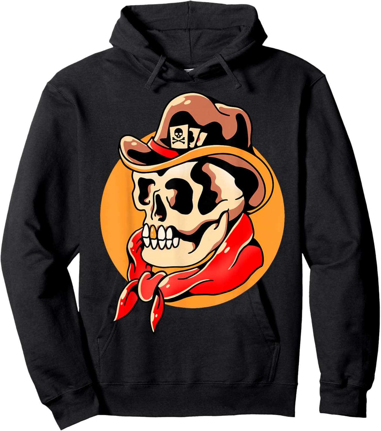Cowboy Skull Tattoo Hoodie - Hoodie | Black