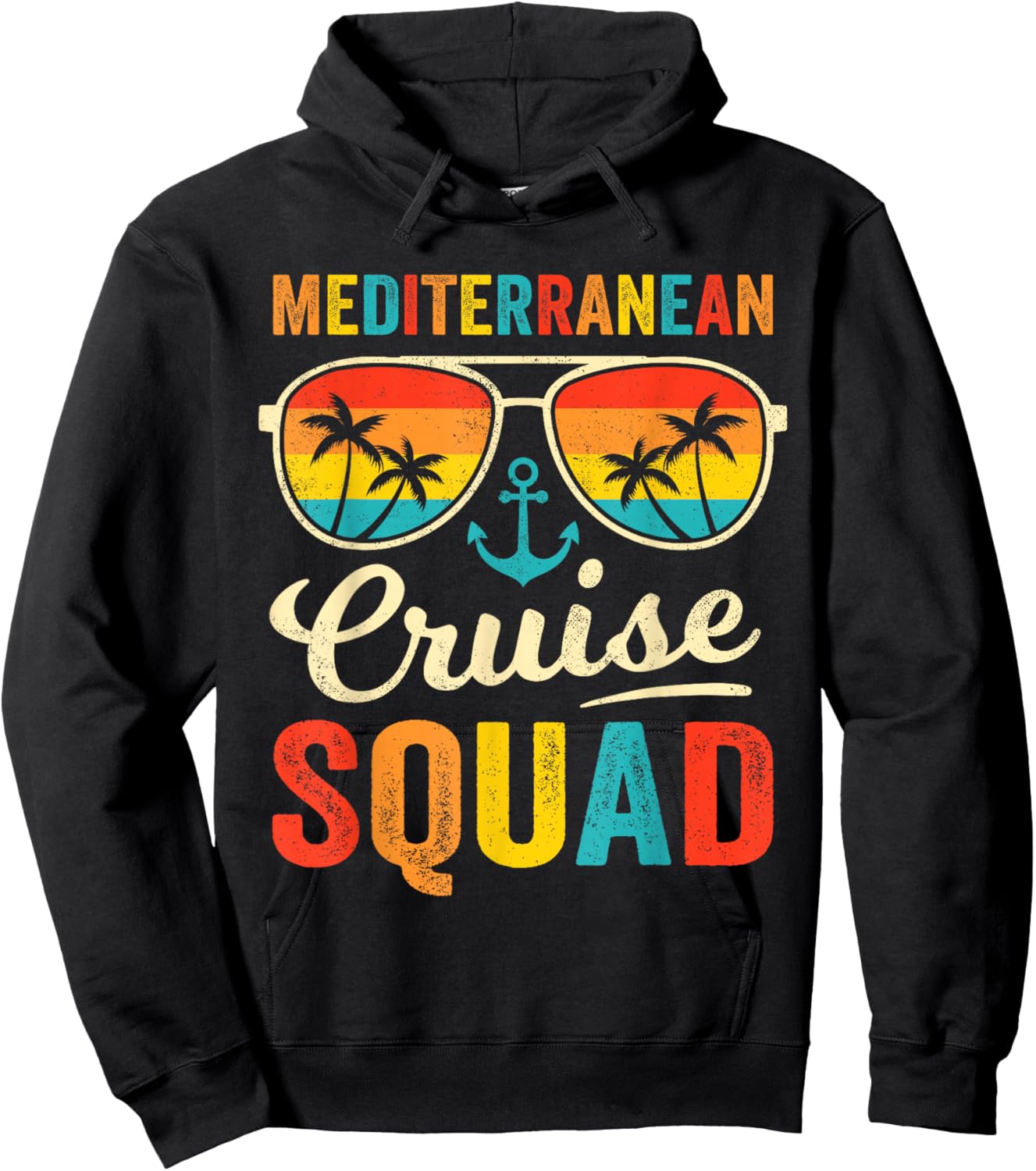 Mediterranean Cruise Squad 2024 Vacation Matching Family Hoodie - Hoodie | Black
