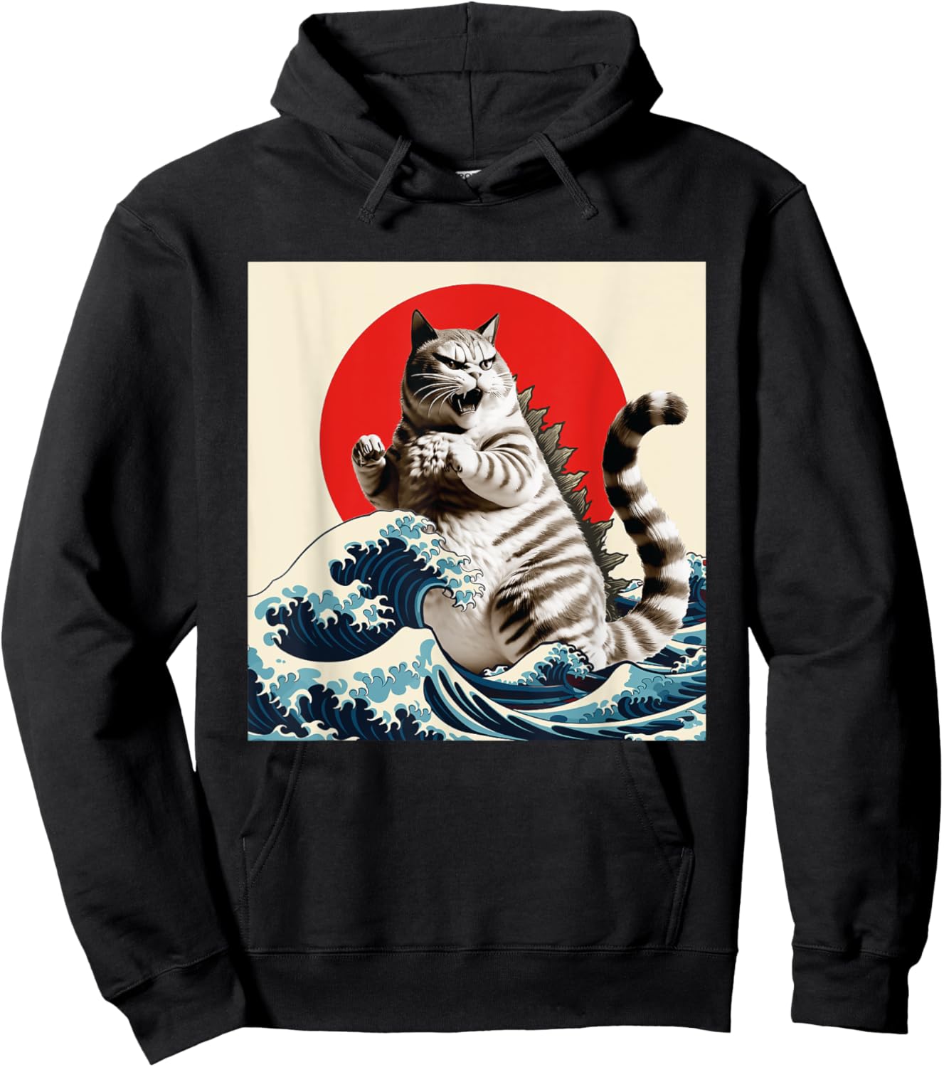 Catzilla - Cat Lover Kitten Owner Kitty Women Girls Kids Hoodie - Hoodie | Black