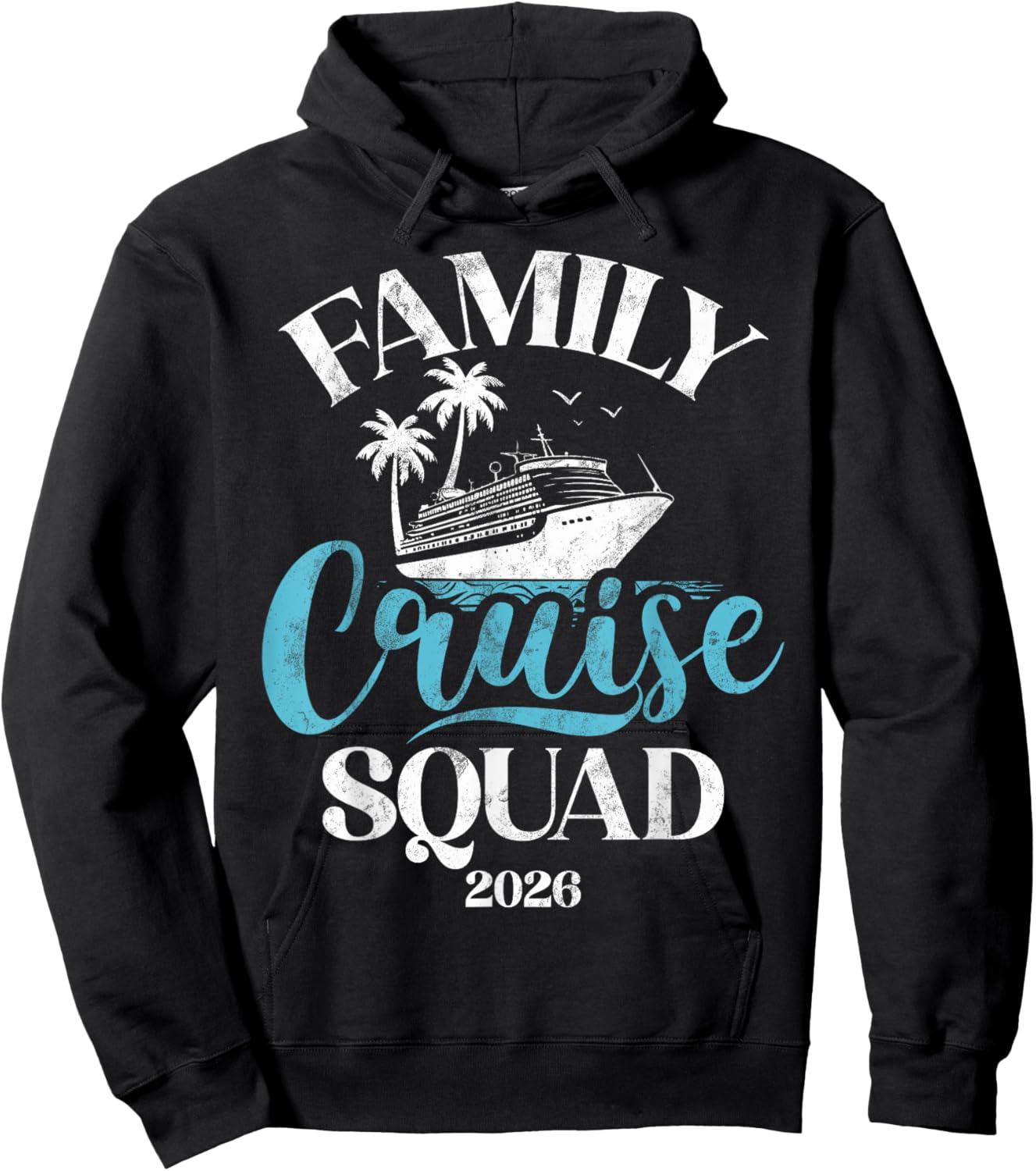 Family Cruise 2026 Cruise Squad Family Trip Hoodie - Hoodie | Black