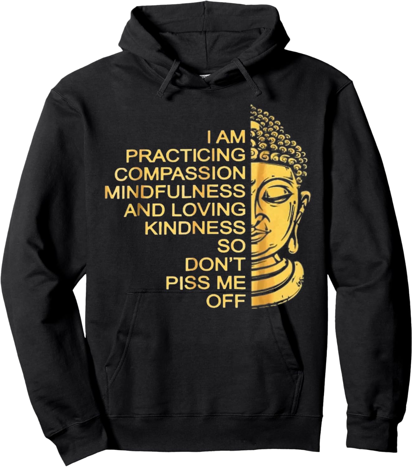 I Am Practicing Compassion Mindfulness And Loving Kindness Hoodie - Hoodie | Black