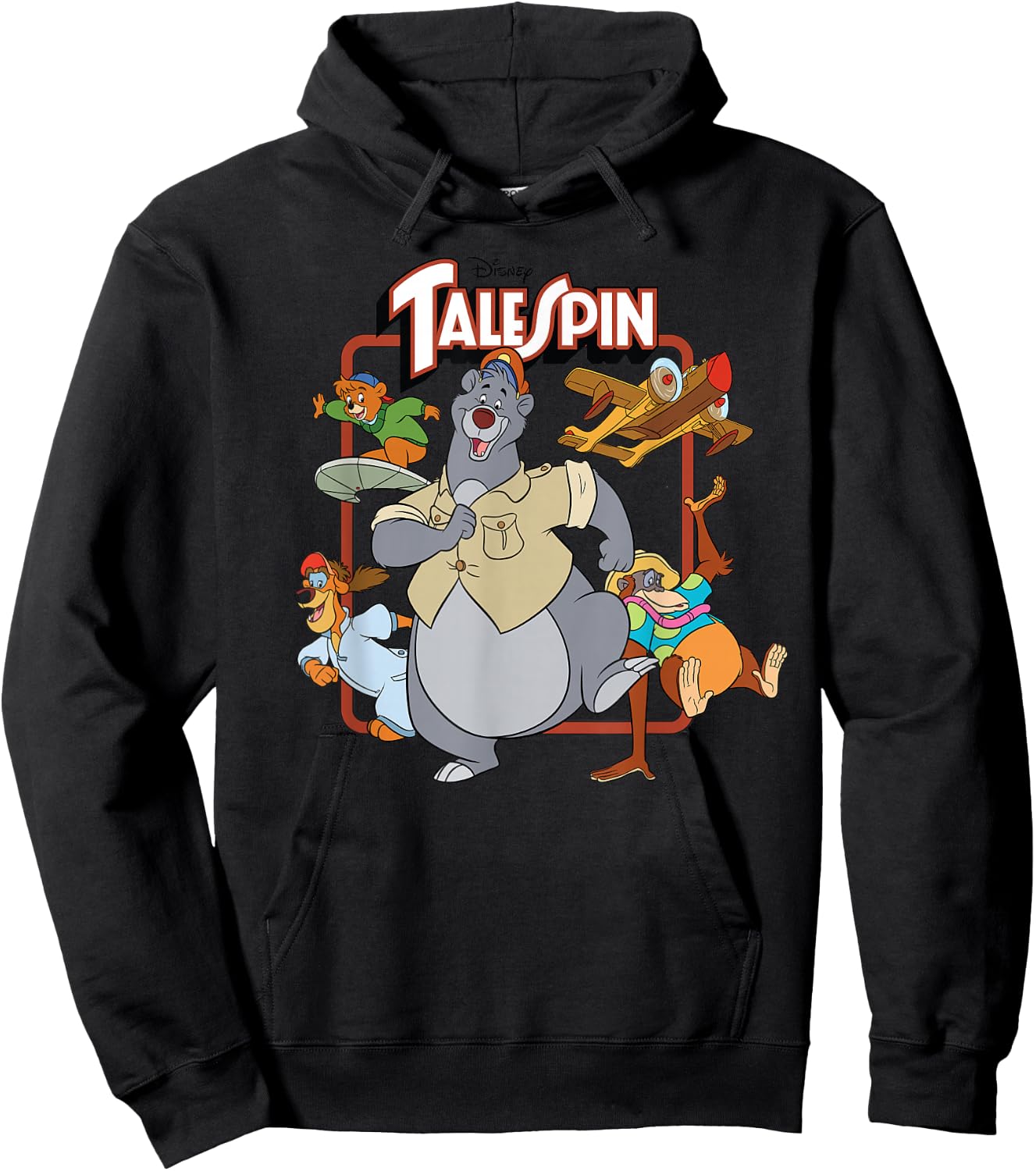 Disney Tale Spin Group Hoodie - Hoodie | Black