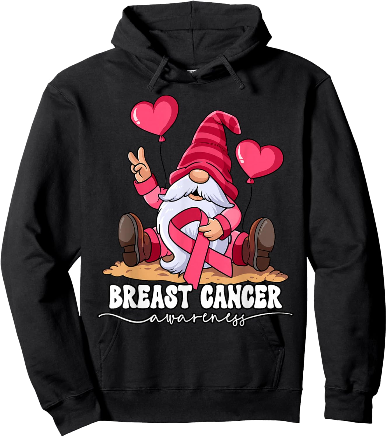 Breast Cancer Awareness Hoodie - Hoodie | Black