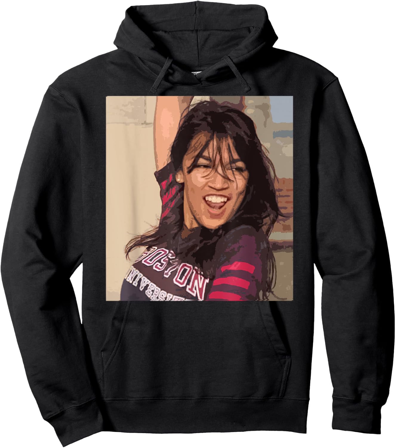 Dancing Alexandria Ocasio-Cortez Fun College Meme Hoodie - Hoodie | Black
