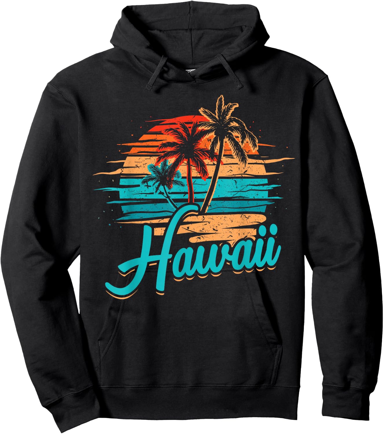 Hawaiian Island Tropical Hawaii Design Vacation Souvenir Hoodie - Hoodie | Black