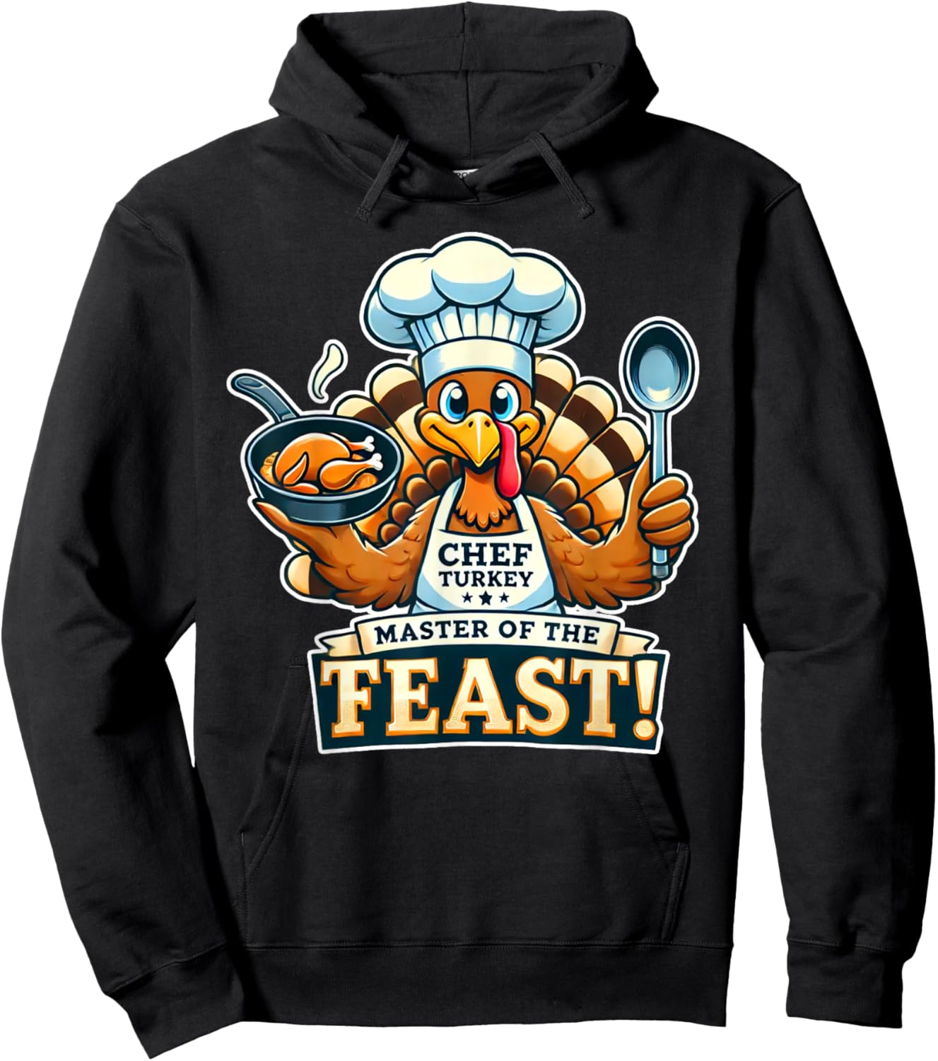 Mom Mother Chef Thanksgiving Hoodie - Hoodie | Black
