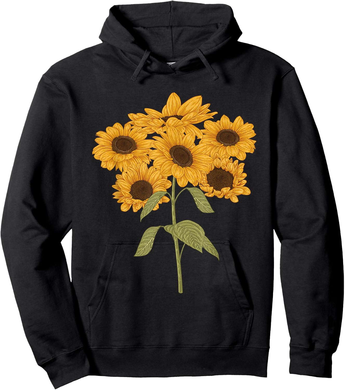 Beautiful Sunflower design for summer lovers women and kids Hoodie - Hoodie | Black