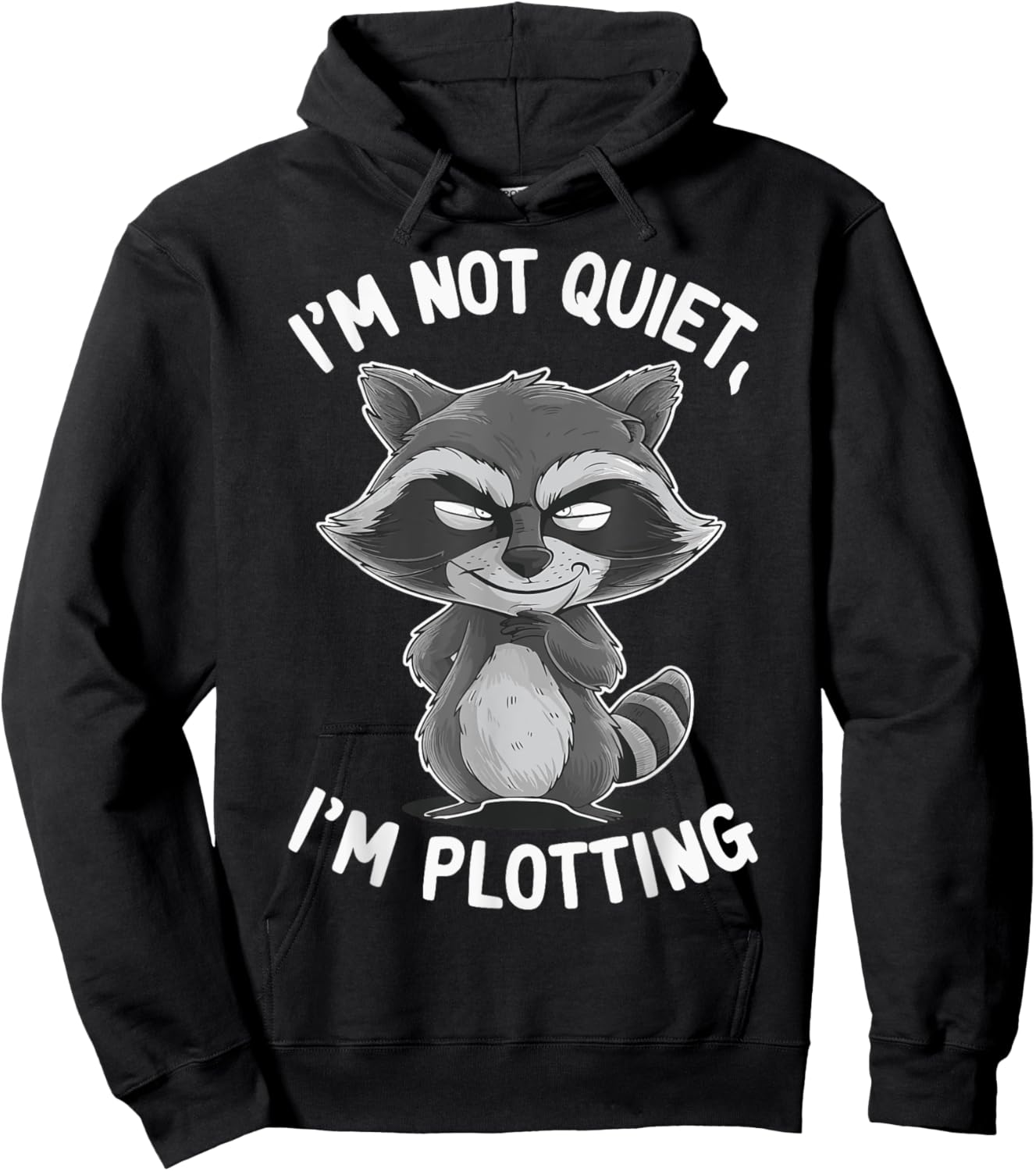 I'm Not Quiet I'm Plotting Hoodie - Hoodie | Black