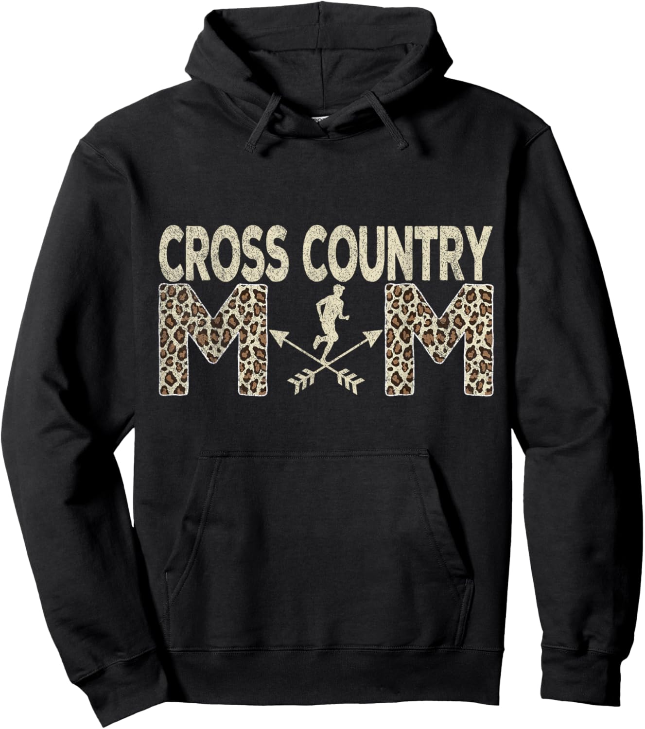 Funny Cross Country Mom Cross Country Running Hoodie - Hoodie | Black