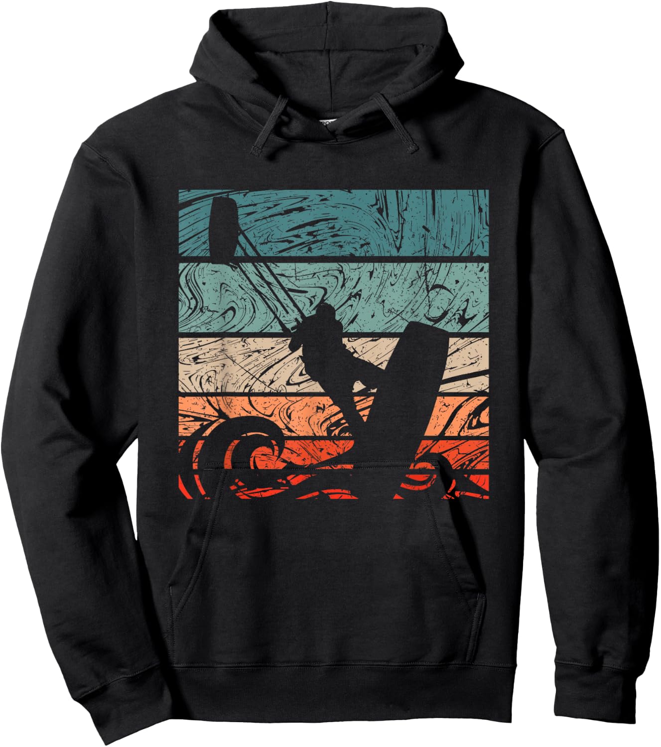 Kiteboarder Vintage Kitesurfer - Vintage Surfing Hoodie - Hoodie | Black