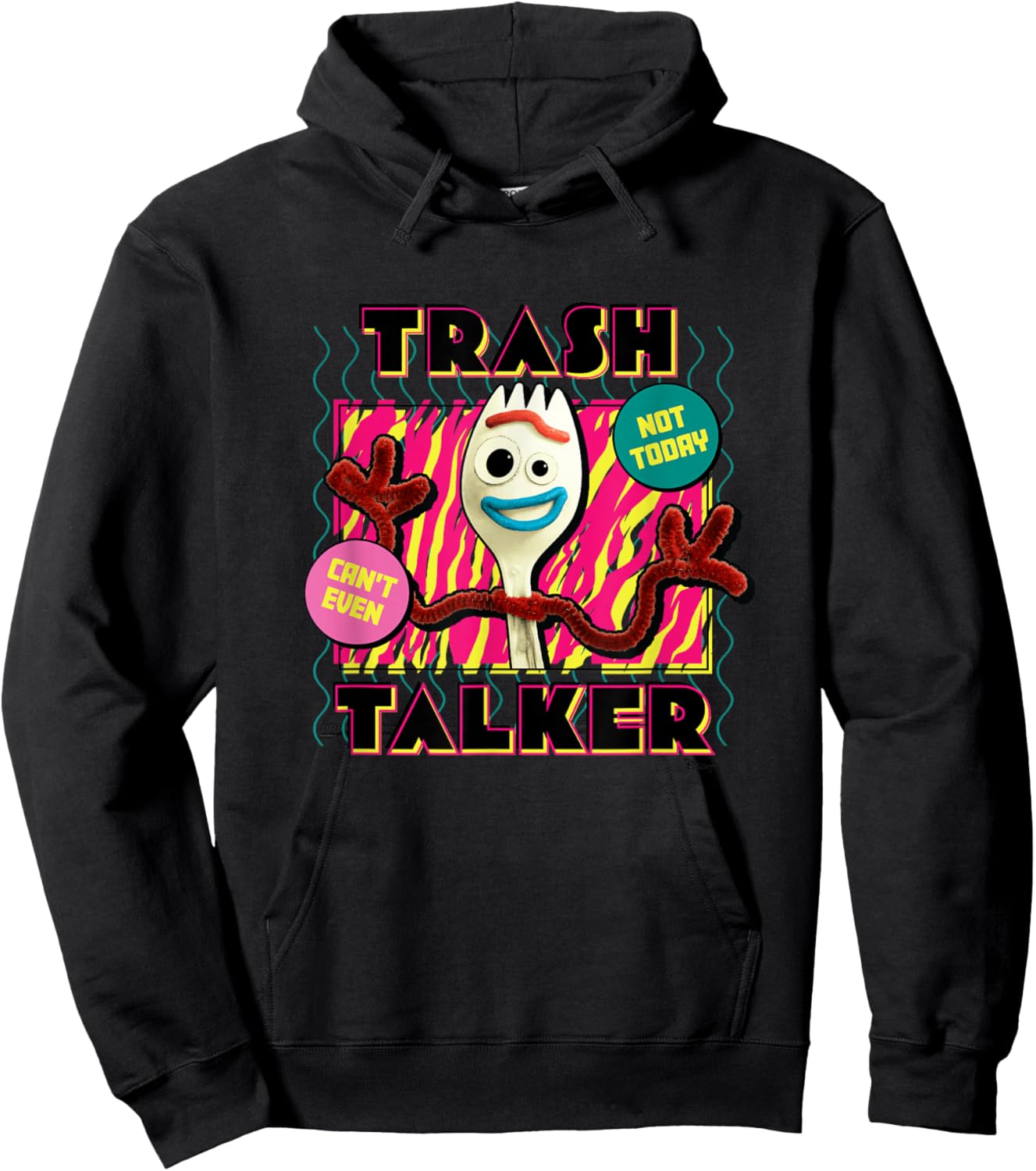 Toy Story - Forky Trash Talker Hoodie - Hoodie | Black