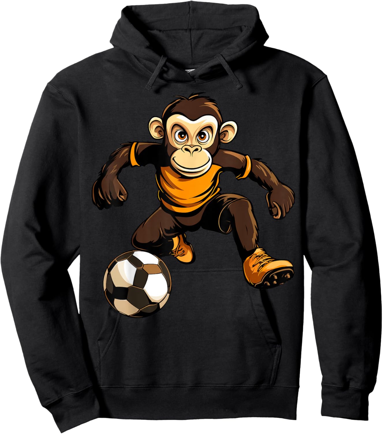 Monkey Soccer Hoodie - Hoodie | Black