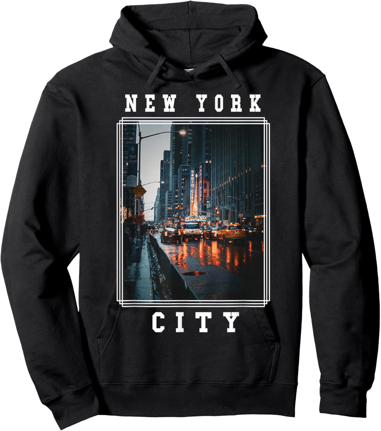 New York City Photograph New York Souvenir Hoodie - Hoodie | Black