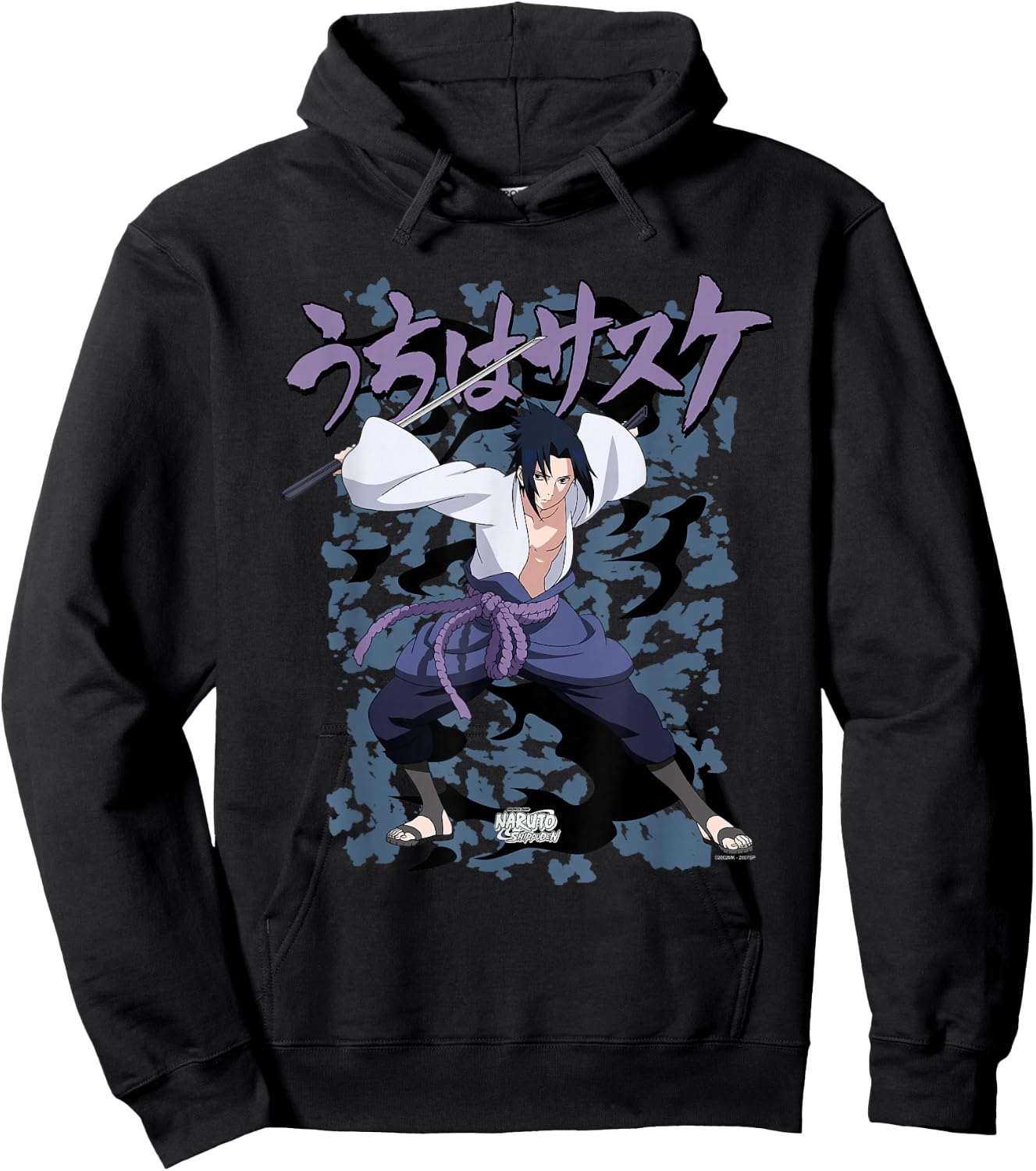 Naruto Shippuden Sasuke Curse Hoodie - Hoodie | Black