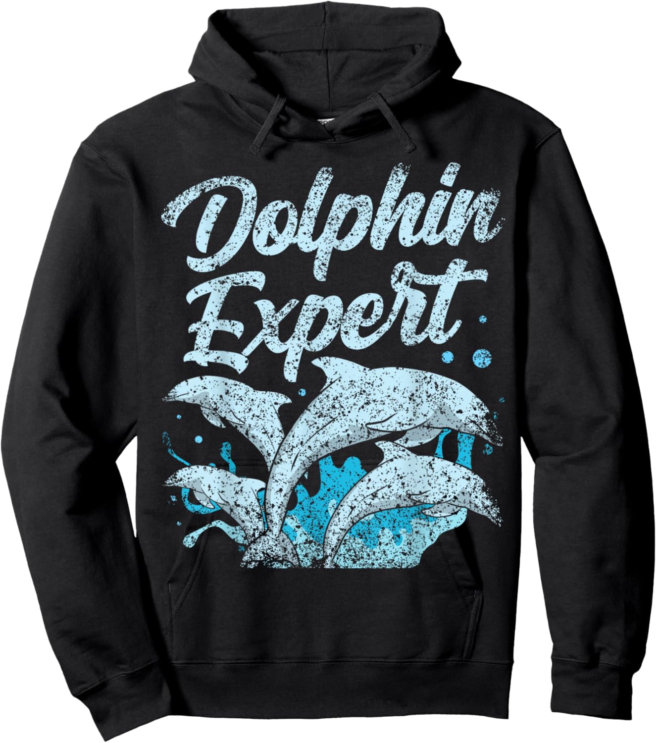 Dolphin Expert Cute Dolphins Lover Girls Hoodie - Hoodie | Black