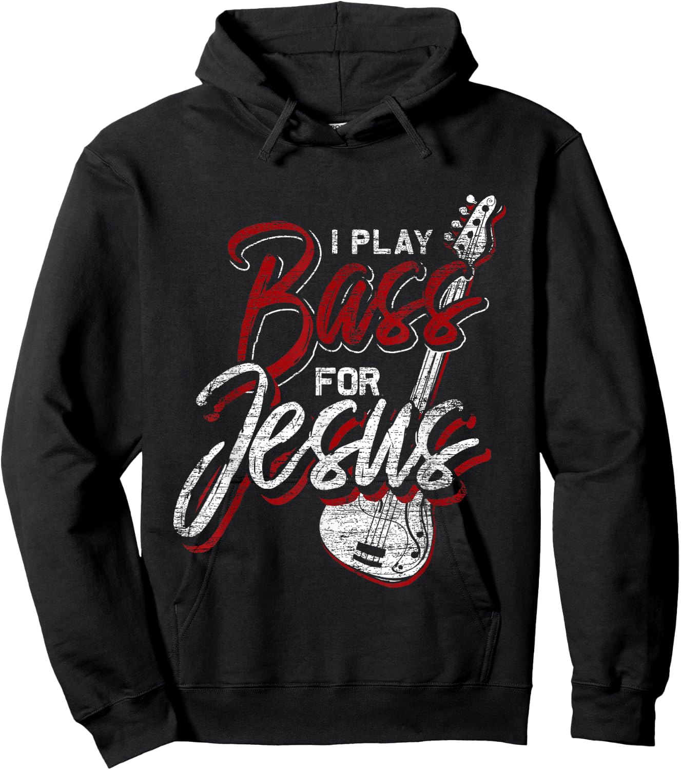 Jesus Bassist Christian Bass Player Bass Guitar Hoodie - Hoodie | Black