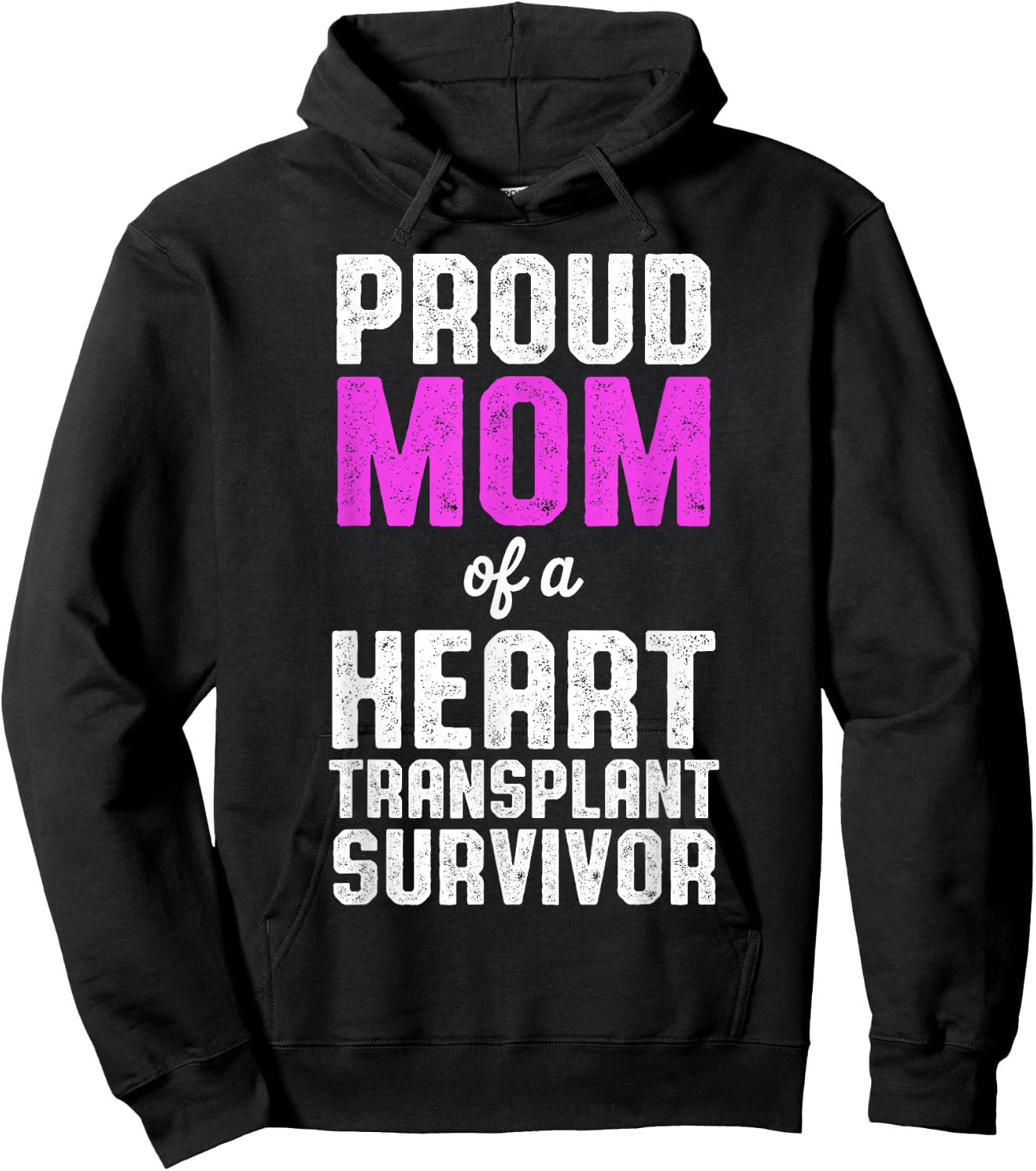Heart Transplant Recipient Proud Mom Surgery Survivor Hoodie - Hoodie | Black
