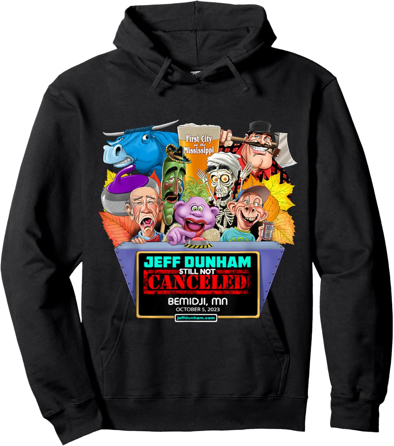 Jeff Dunham Bemidji, MN (2023) Hoodie - Hoodie | Black