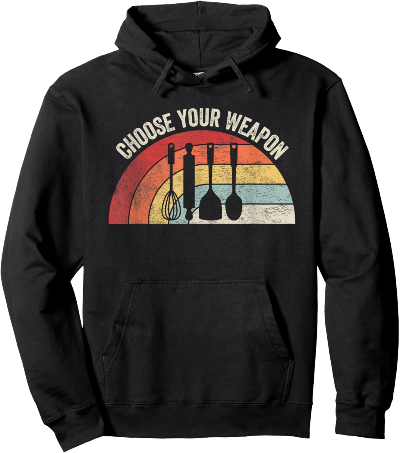 Vintage Kitchen Tools Choose Your Weapon Home Baking Cooking Hoodie - Hoodie | Black