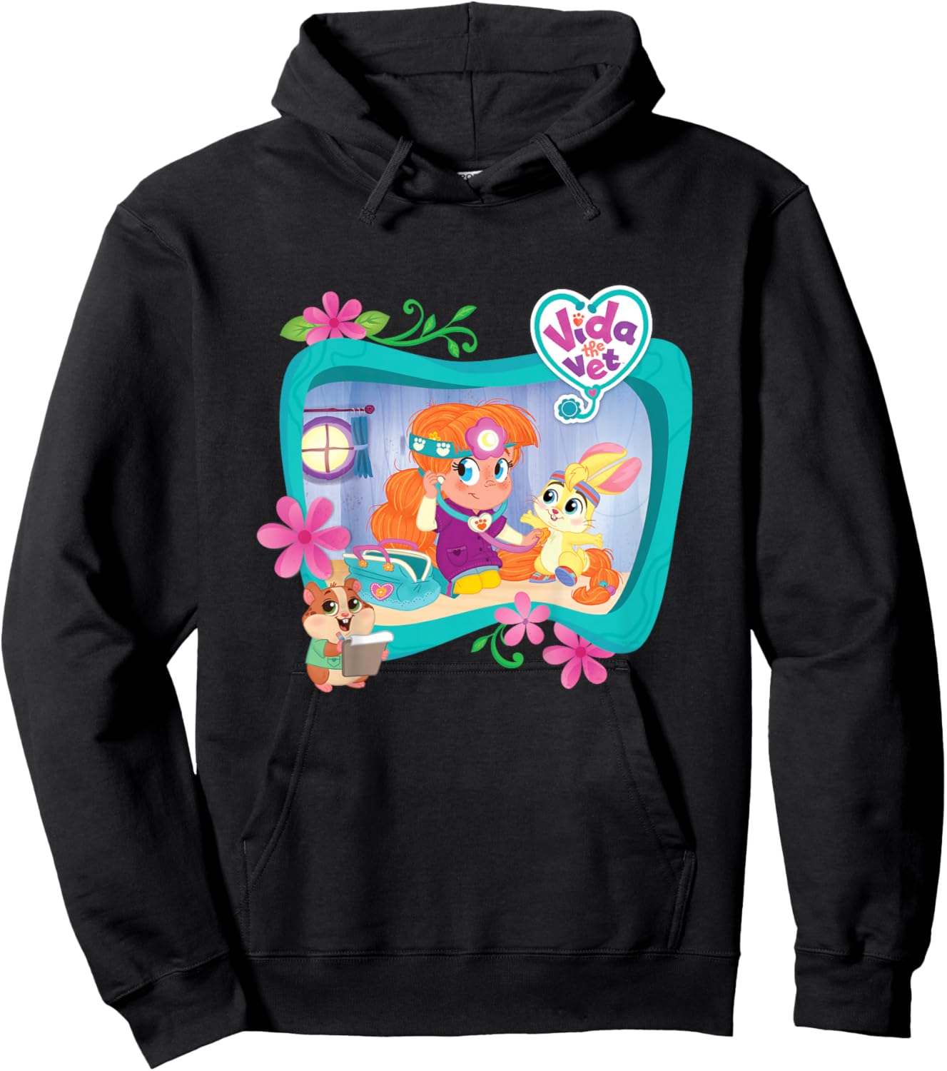 Vida the Vet, The Vet Is In, Graphic Logo Hoodie - Hoodie | Black