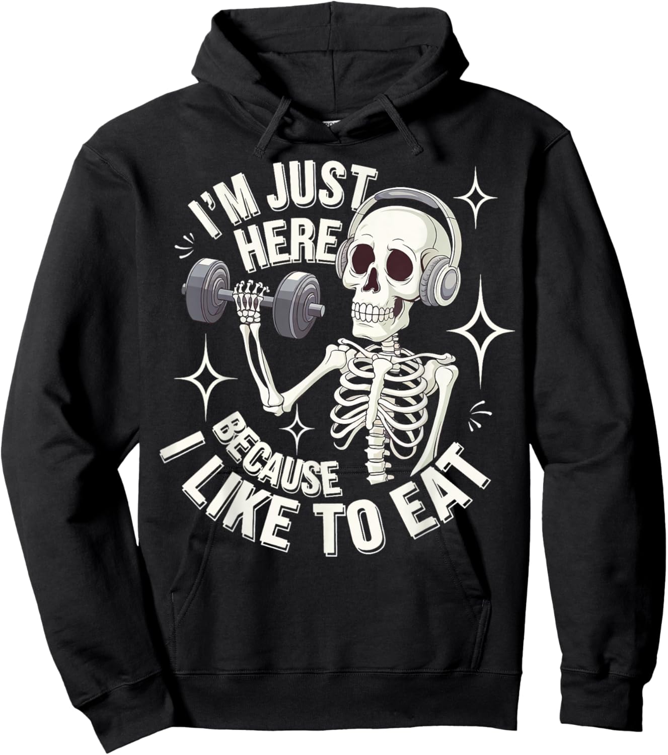 I'm Just Here Because I Like To Eat Hoodie - Hoodie | Black