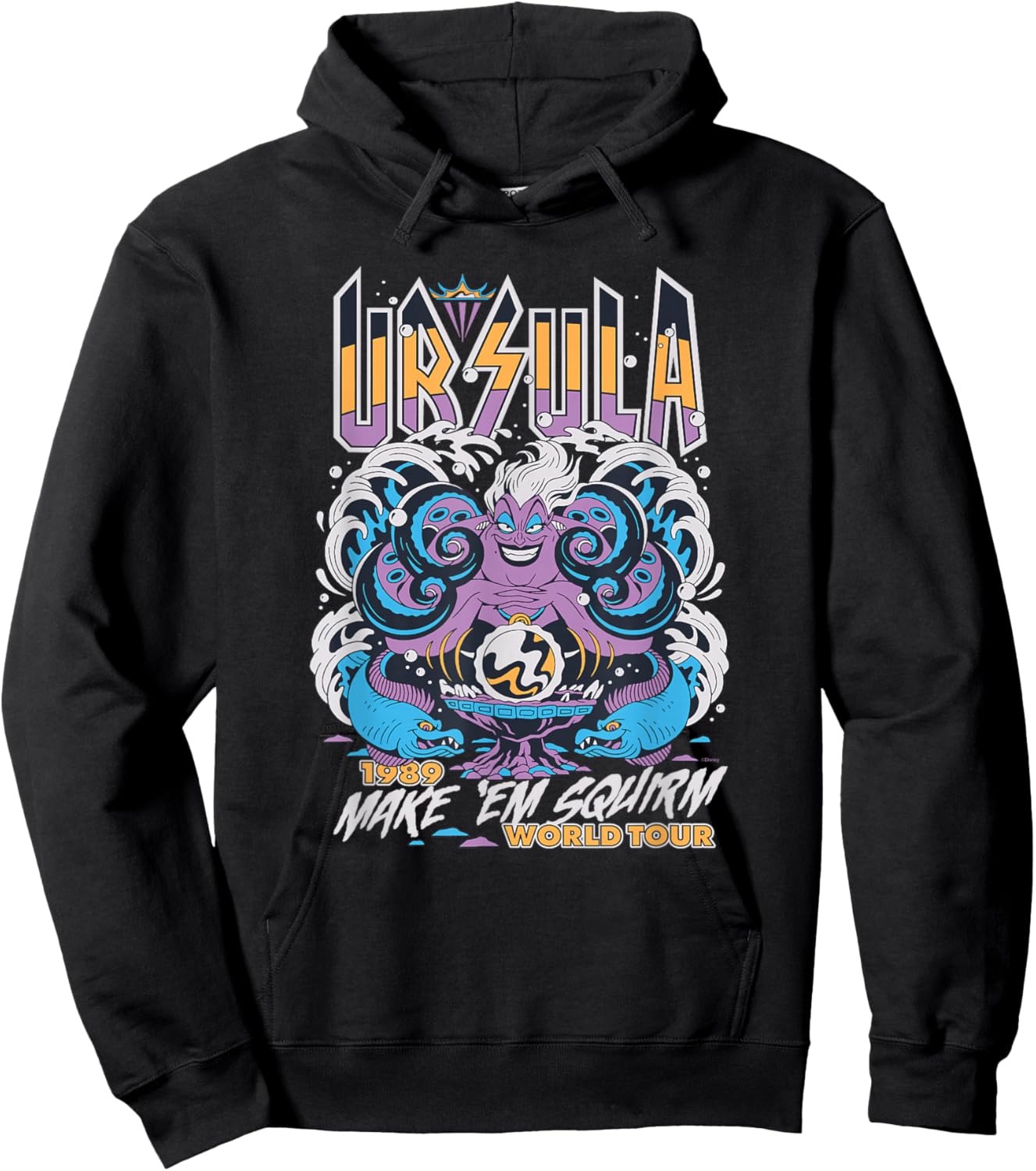 Disney Villains The Little Mermaid Ursula World Tour Band Hoodie - Hoodie | Black