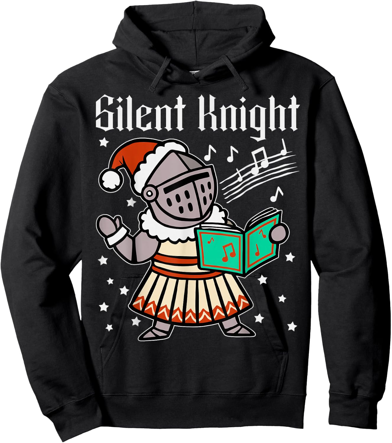 Silent Knight Christmas Medieval Templar Xmas Costume Hoodie - Hoodie | Black