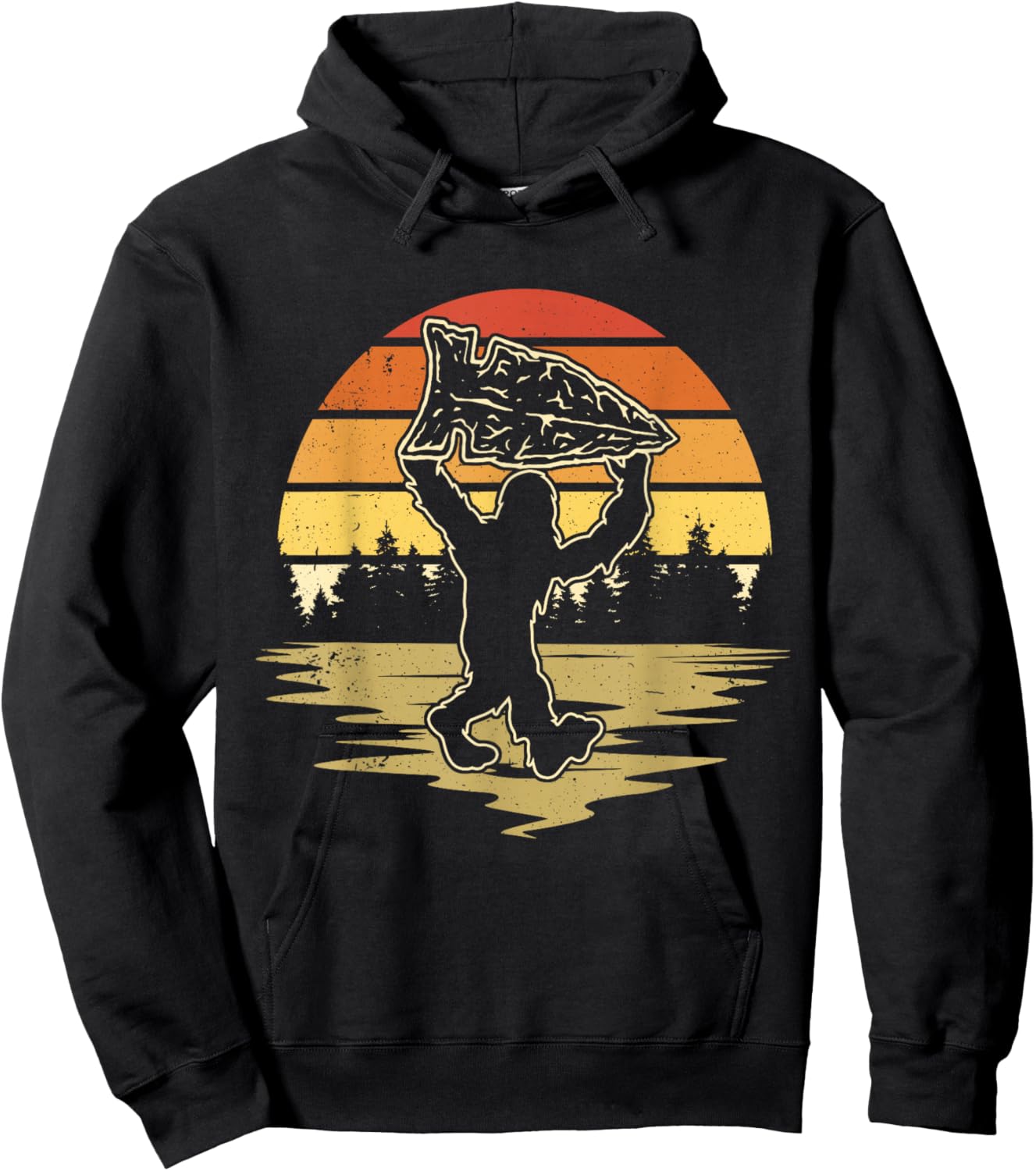 Arrowhead Hunting Bigfoot Arrowhead Hunter Hoodie - Hoodie | Black