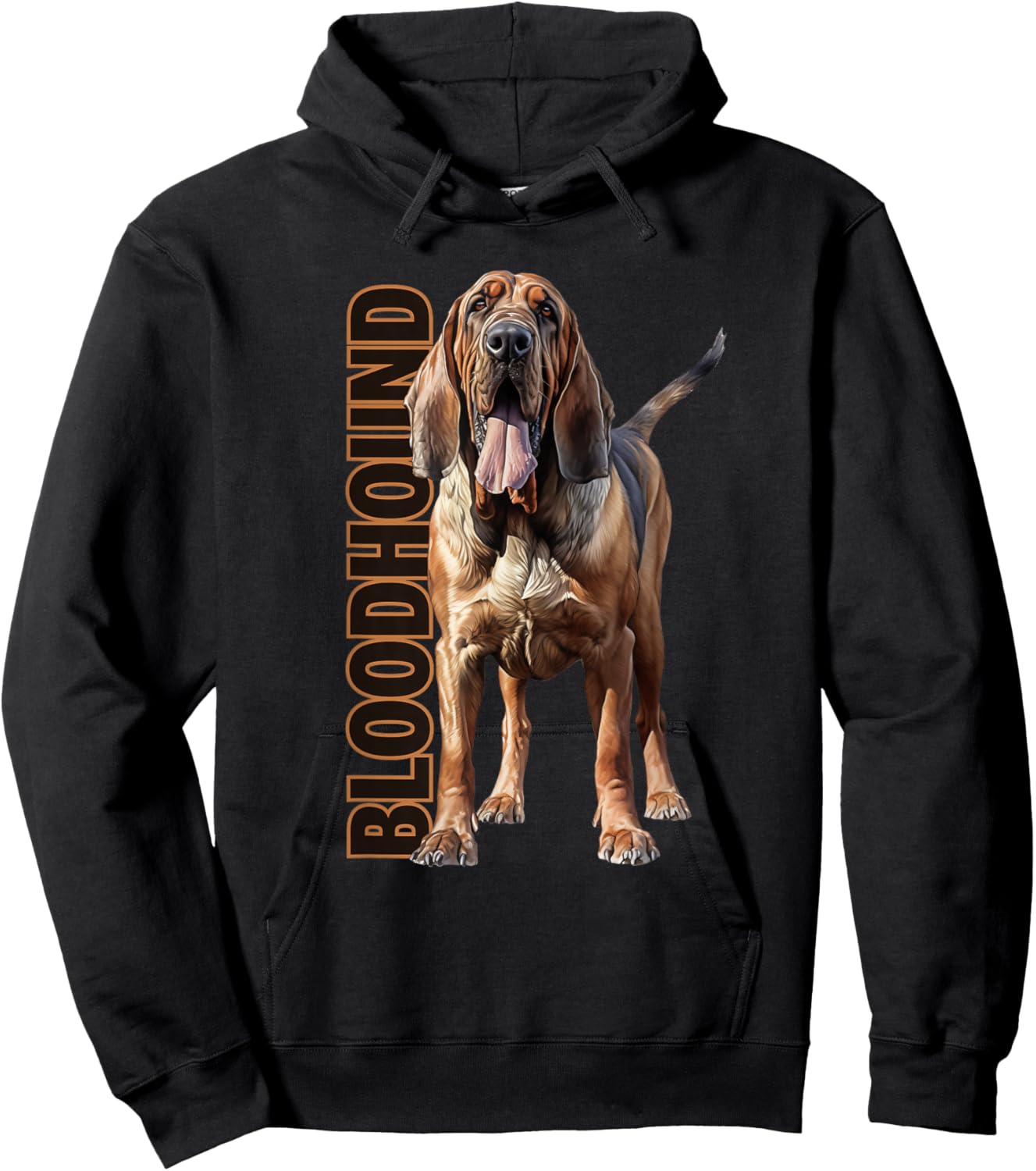 Bloodhound Watercolor Hoodie - Hoodie | Black