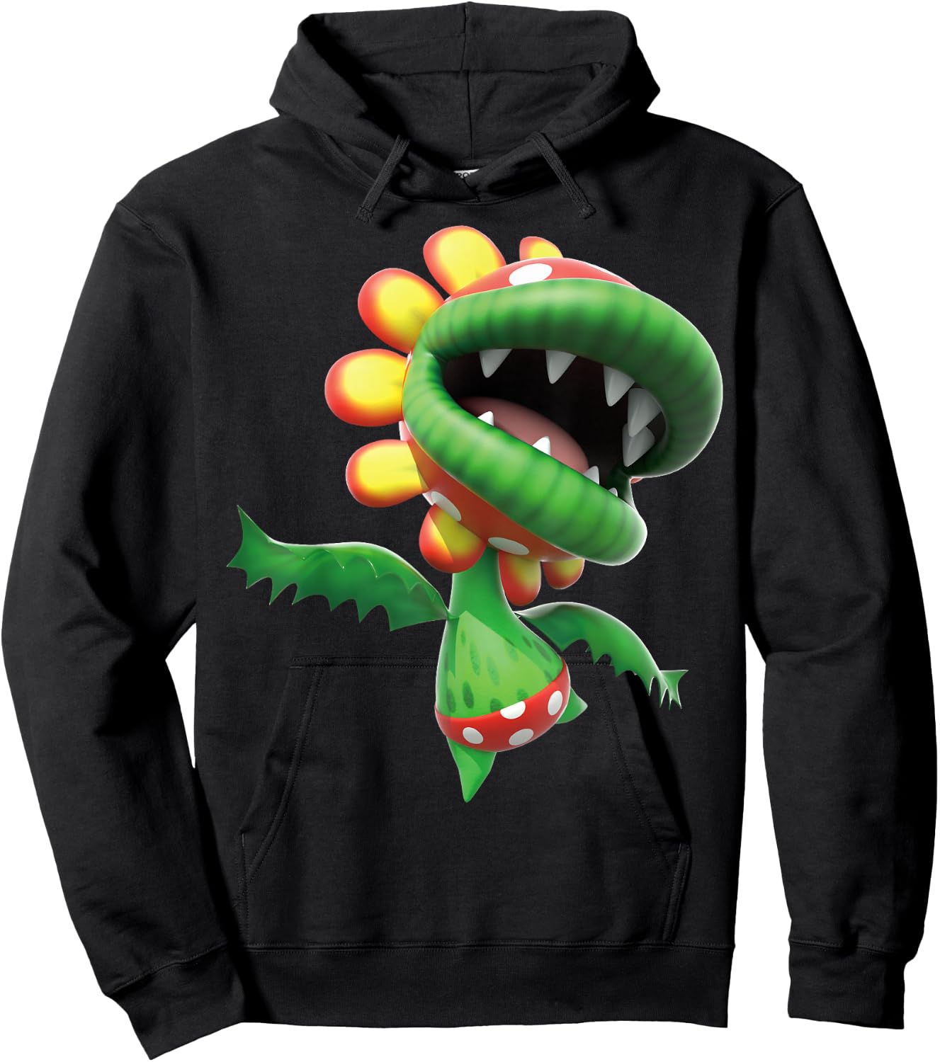 Super Mario Petey Piranha 3D Poster Hoodie - Hoodie | Black