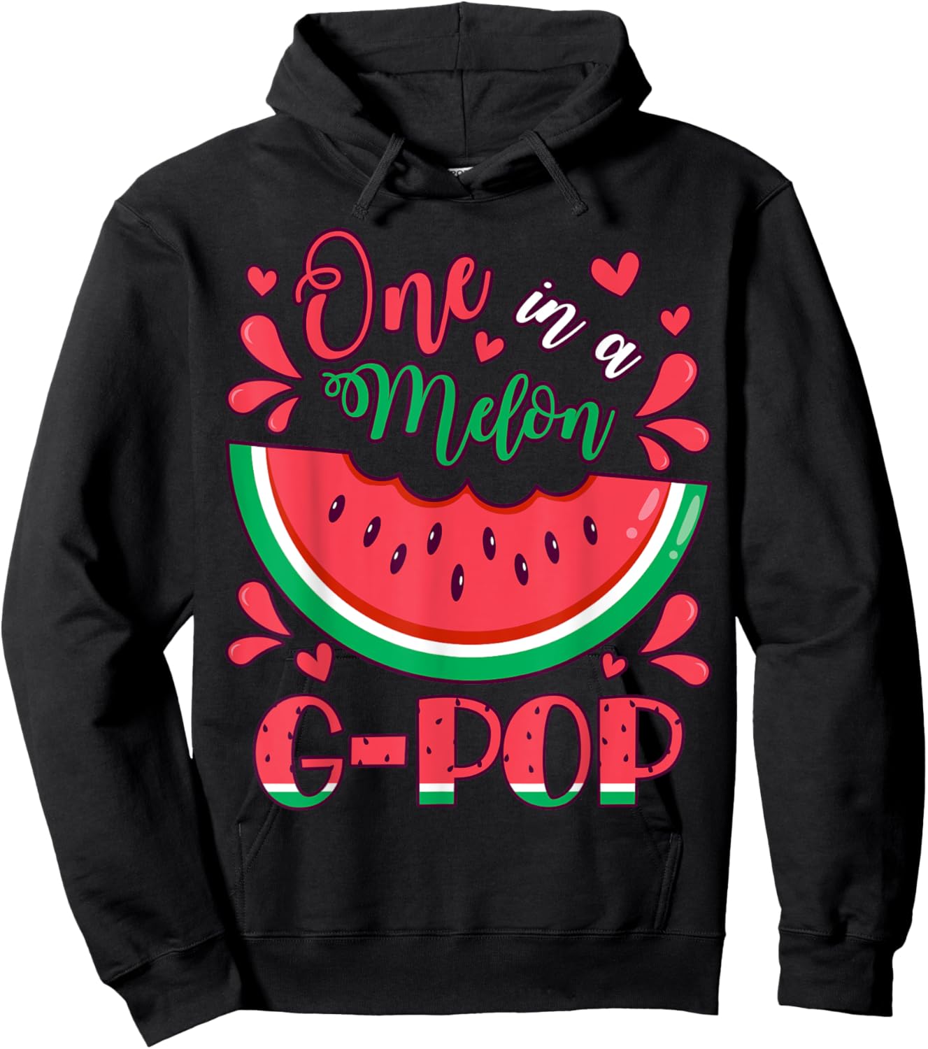 One in a Melon G-Pop Birthday Party Matching Family Group Hoodie - Hoodie | Black