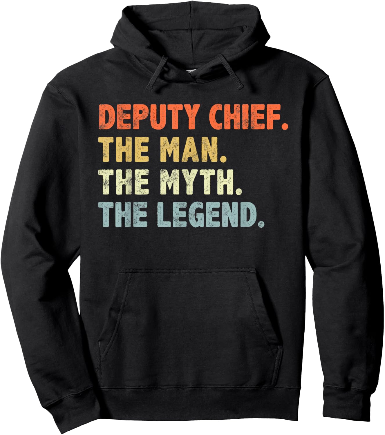 Deputy Fire Chief Man The Myth Legend Gifts Firefighter Hoodie - Hoodie | Black