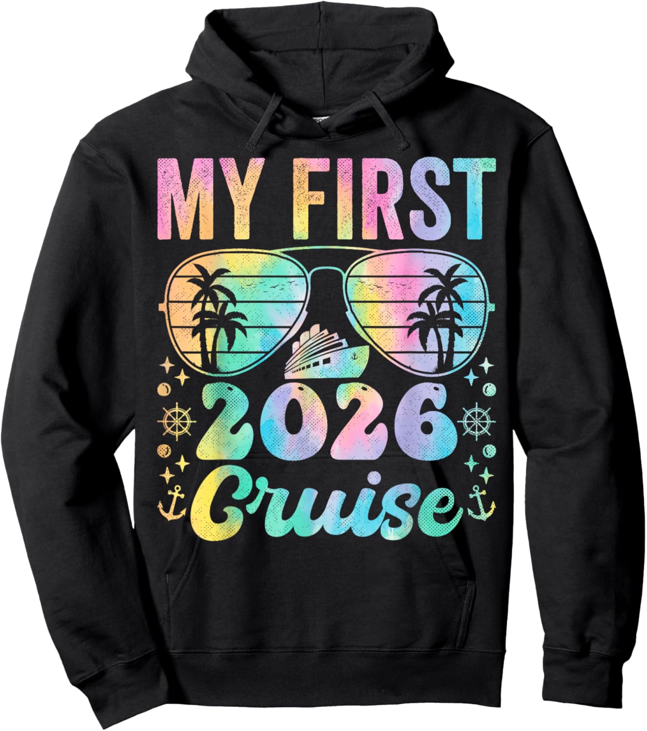 My First Cruise 2026 Vacation Matching Family Cruise Ship Hoodie - Hoodie | Black