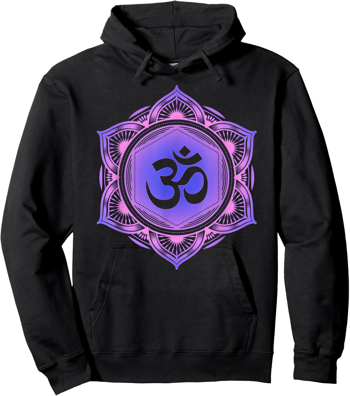 Om Shanti Peace Aum Brahman Yoga Hindu Buddhism Vintage Hoodie - Hoodie | Black
