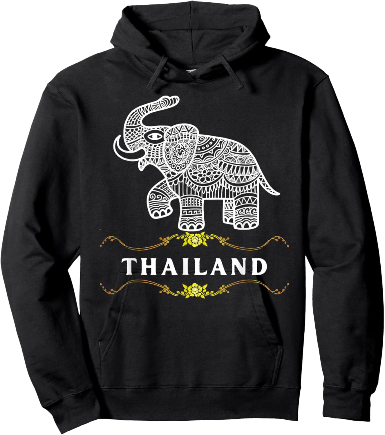 Cool Thailand Elephant Exotic Chiang Mai Family Vacation Hoodie - Hoodie | Black