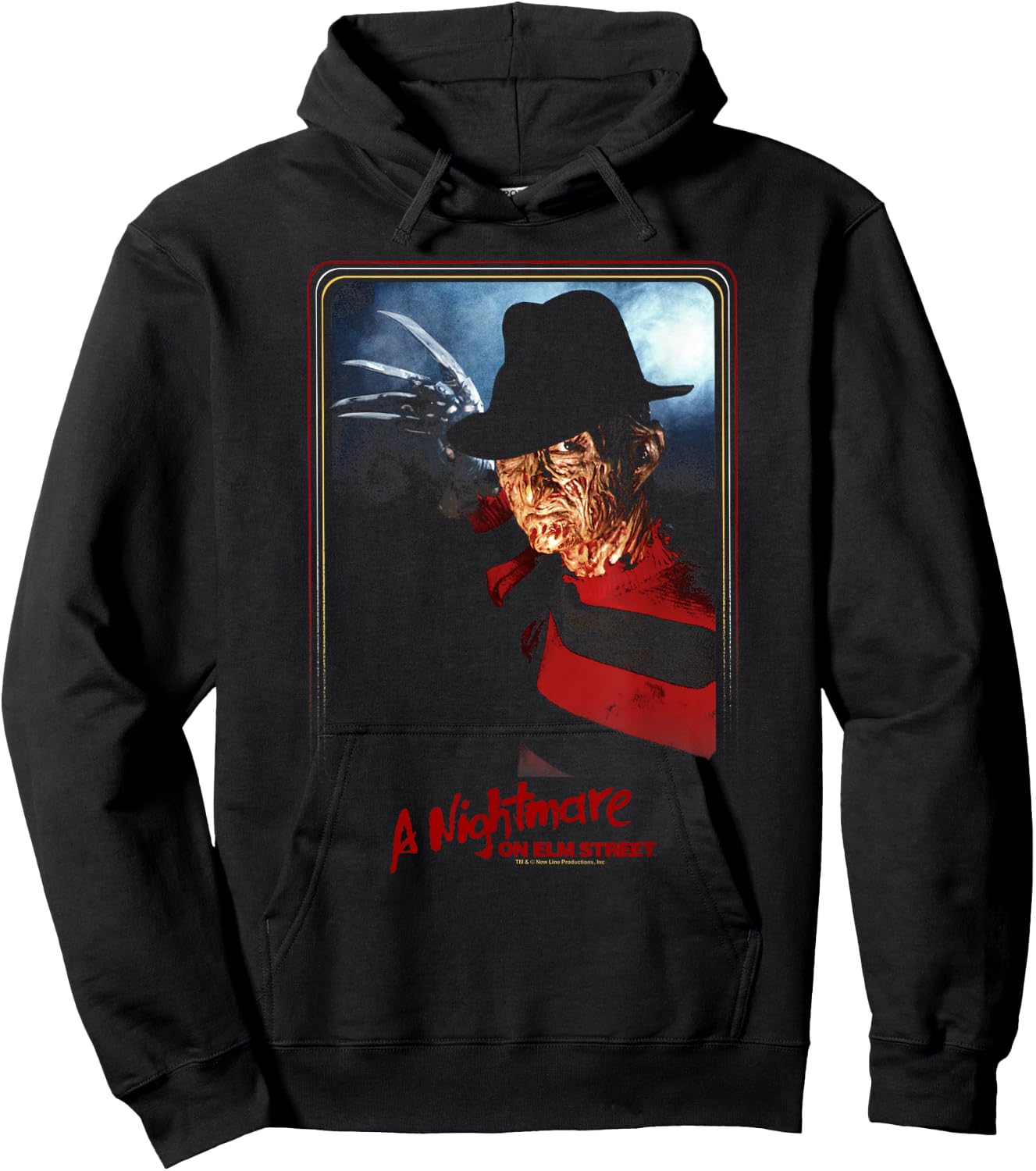 A Nightmare On Elm Street Freddy Kruger Poster Hoodie - Hoodie | Black