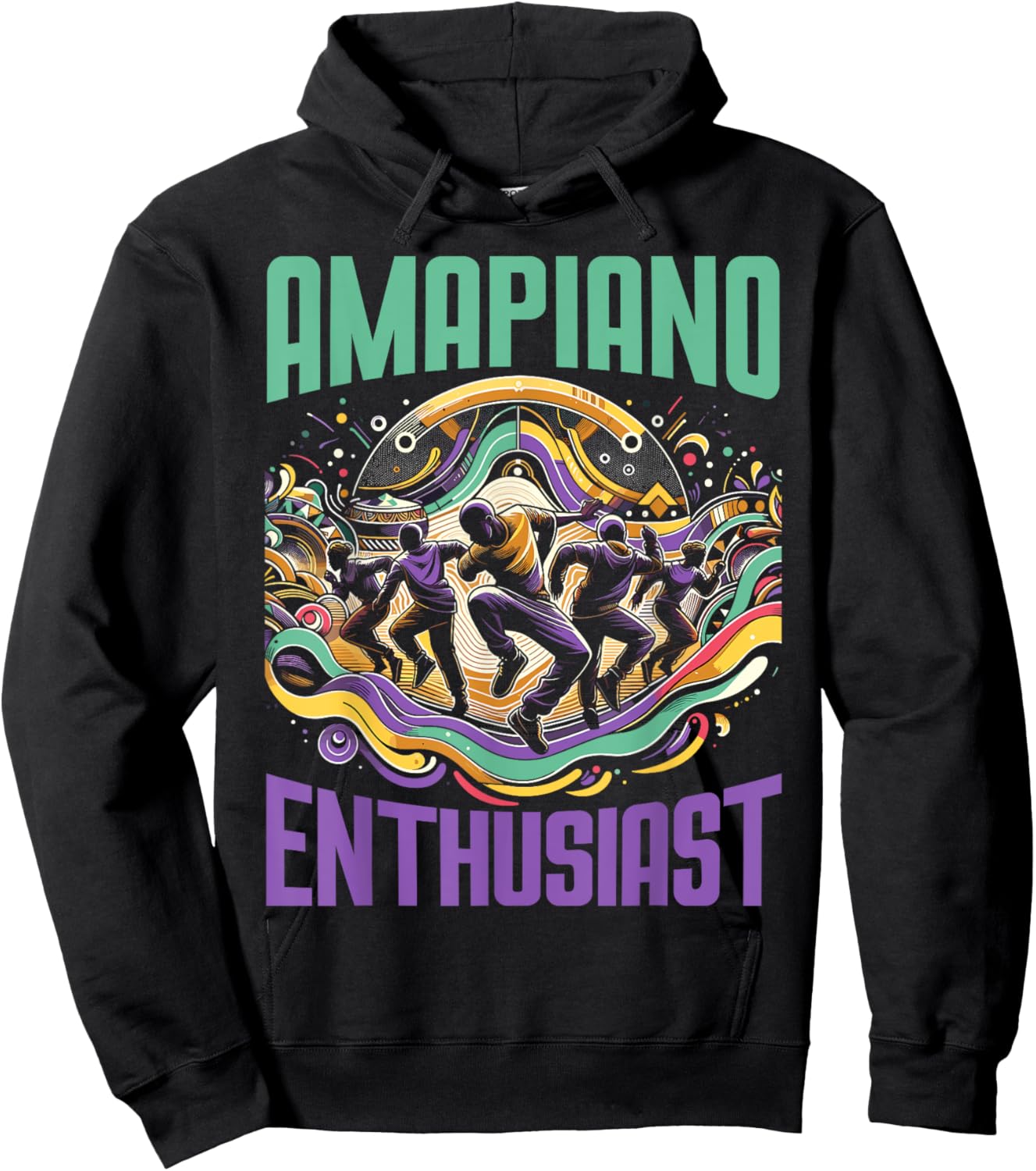 Amapiano South African Music Lover Afrobeat Hoodie - Hoodie | Black