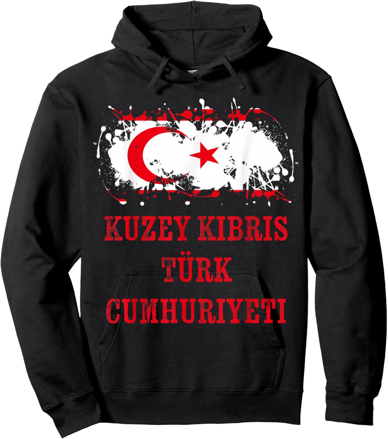 Northern Cyprian enthusiasts for Turkish of Northern Cyprus Hoodie - Hoodie | Black