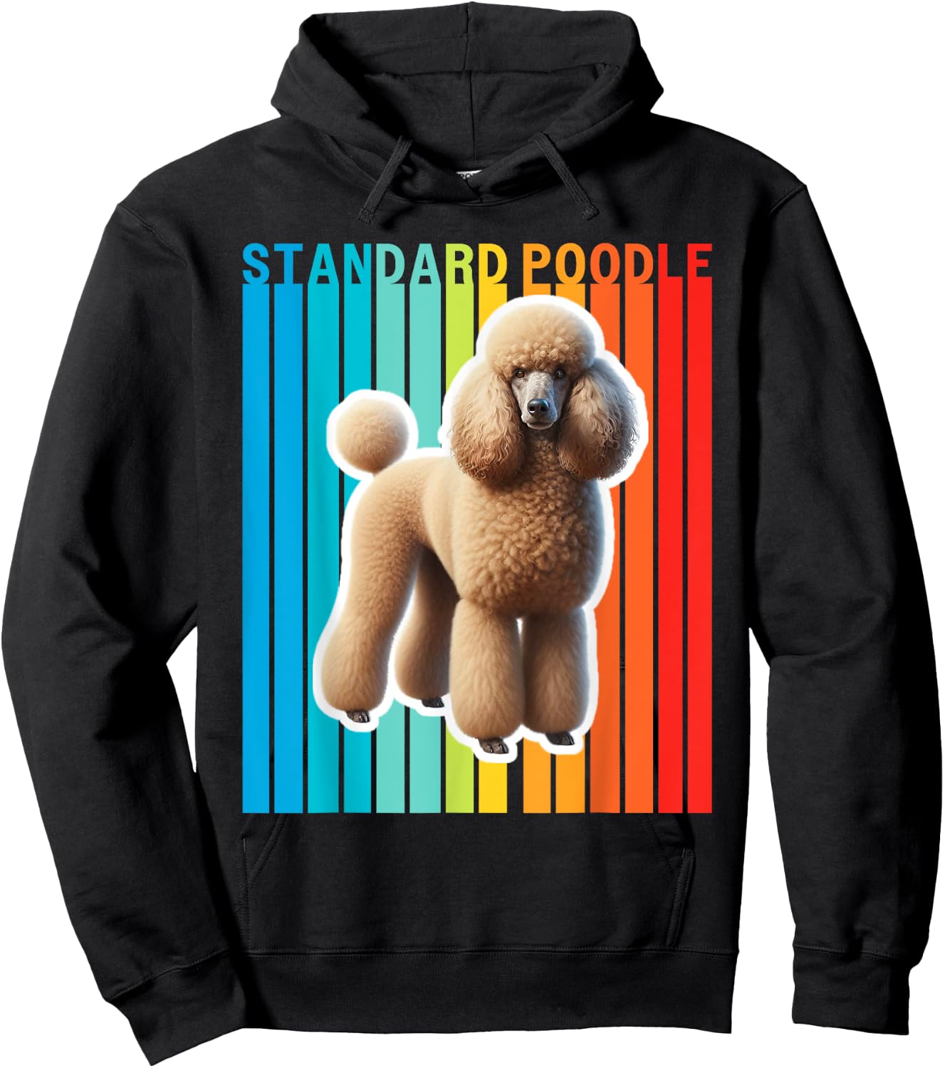 Colorful Standard Poodle Hoodie - Hoodie | Black