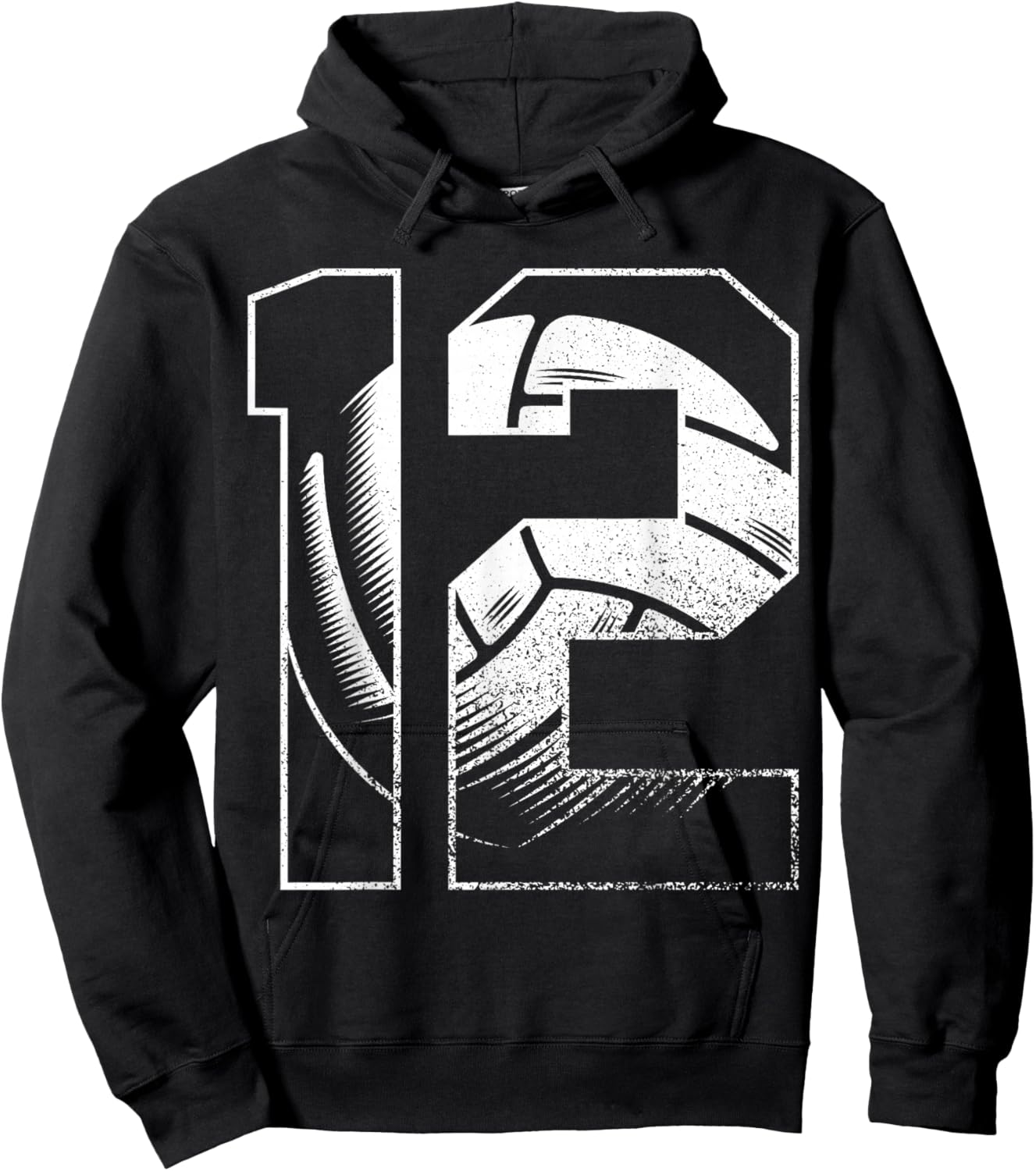 12th Birthday Boy Volleyball Player Volleyball 12 Years Old Hoodie - Hoodie | Black