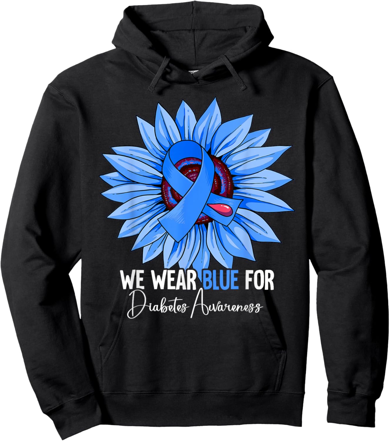 Diabetes Awareness Hoodie - Hoodie | Black