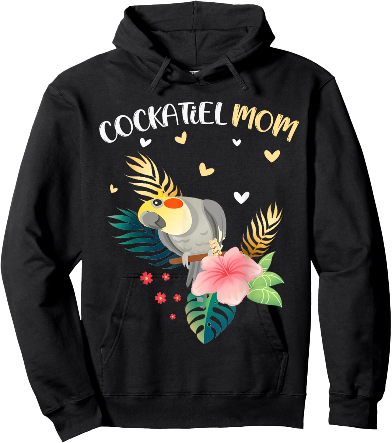 Cockatiel Mom Funny Parrot Owner Bird Lover Women Hoodie - Hoodie | Black