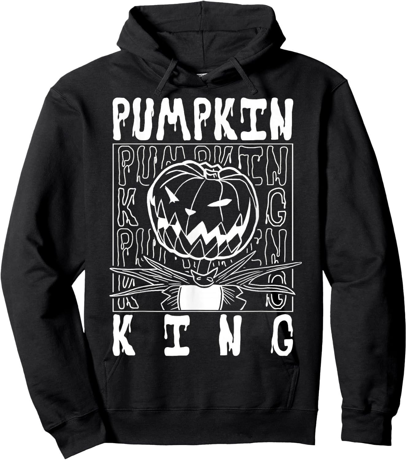 Disney The Nightmare Before Christmas Pumpkin King Stack Hoodie - Hoodie | Black